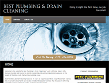 Tablet Screenshot of bestplumbinganddrainlodica.com